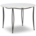 Table Idalia d'exterieur a manger, Blanc