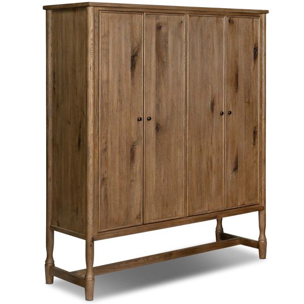 Bari Wide Cabinet, Weathered Chene
